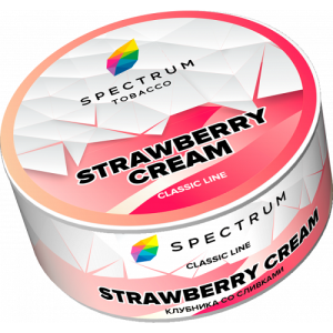 Табак для кальяна Spectrum (Спектрум) - Strawberry Cream (Клубника со сливками) 25гр.