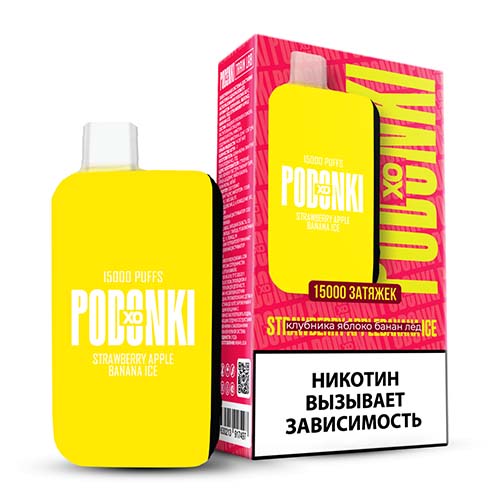 PODONKI XO 15000 - Strawberry apple banana ice