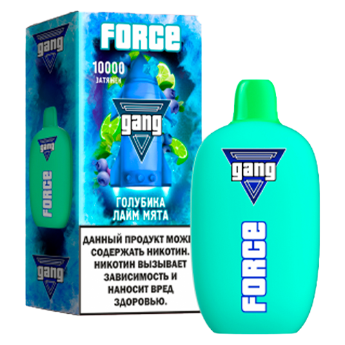 GANG FORCE 10000 - Голубика Лайм Мята