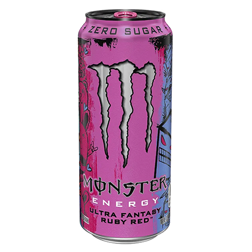 Энергетический напиток Monster Energy - Ultra Fantasy Ruby Red (Zero Sugar) 500 мл (Свежий розовый грейпфрут)