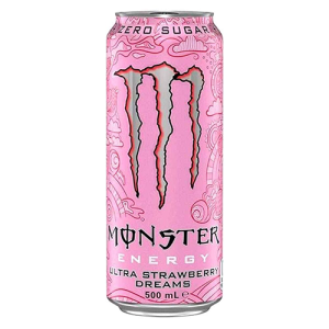 Энергетический напиток Monster Energy - Ultra Strawberry Dreams (Zero Sugar) 500 мл (Сладкая клубника)